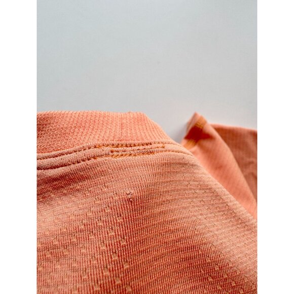 LULULEMON Swiftly Breathe Golden Apricot Orange Short Sleeve T-Shirt, Size 4 - Picture 14 of 16